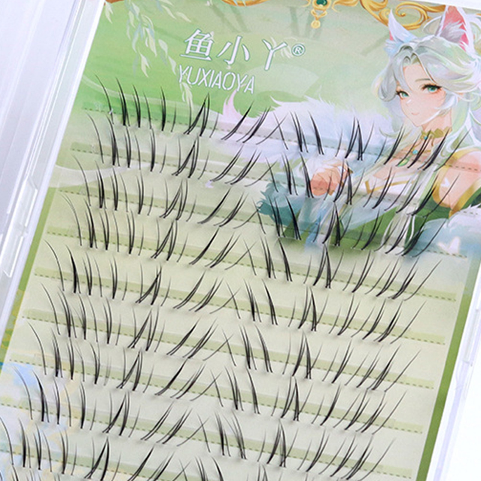 10 Rows Foxes Tail False Eyela - Eyelash Extension In Chinese recension och pris