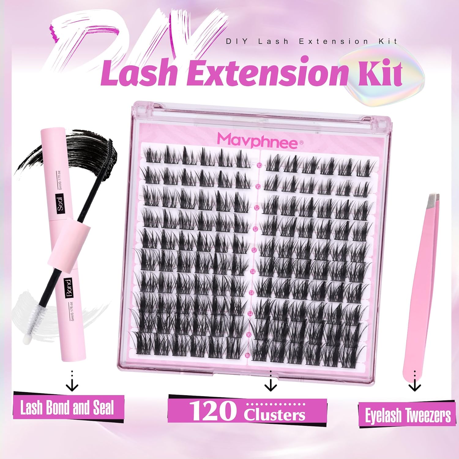 Natural Lash Clusters Kit, 120 - Eyelash Extension Images Free recension och pris
