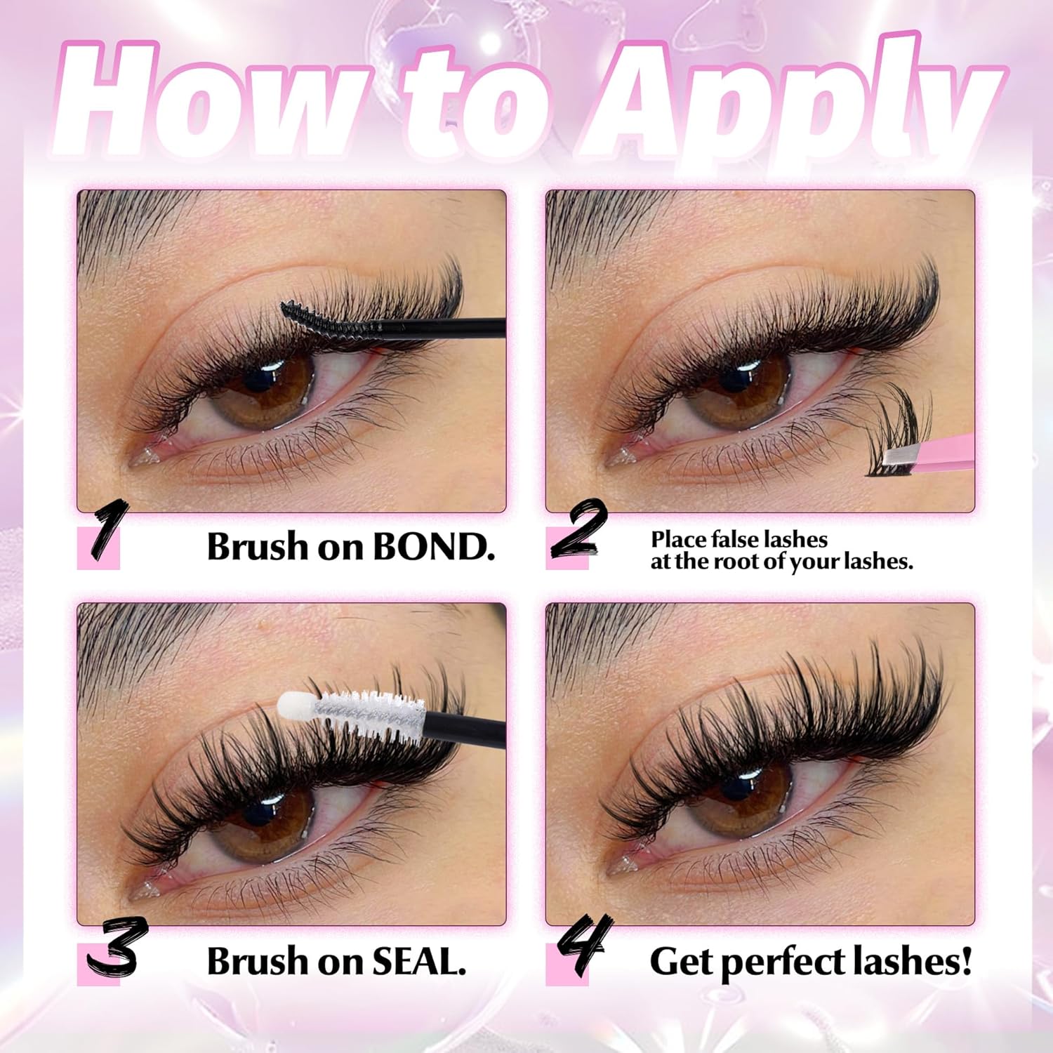 Natural Lash Clusters Kit, 120 - Eyelash Extension Images Free recension och pris