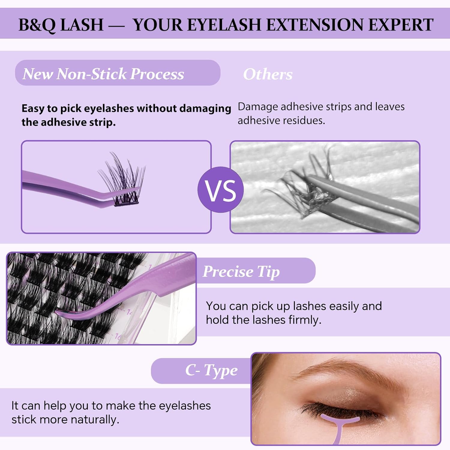 Eyelash Applicator Tool Kit 3  - Eyelash Extension Images Free recension och pris