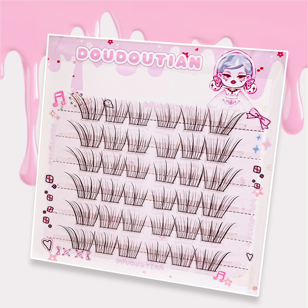 Doudoutian Light Makeup Eyelas - Eyelash Extension Douyin recension och pris