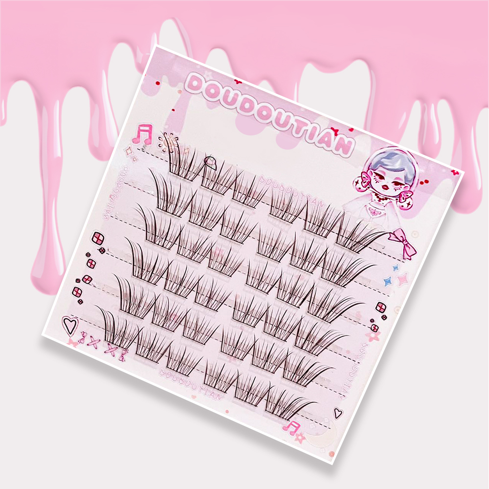 Doudoutian Light Makeup Eyelas - Eyelash Extension Douyin recension och pris