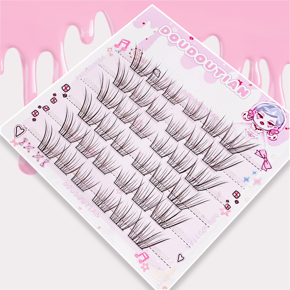 Doudoutian Light Makeup Eyelas - Eyelash Extension Douyin recension och pris