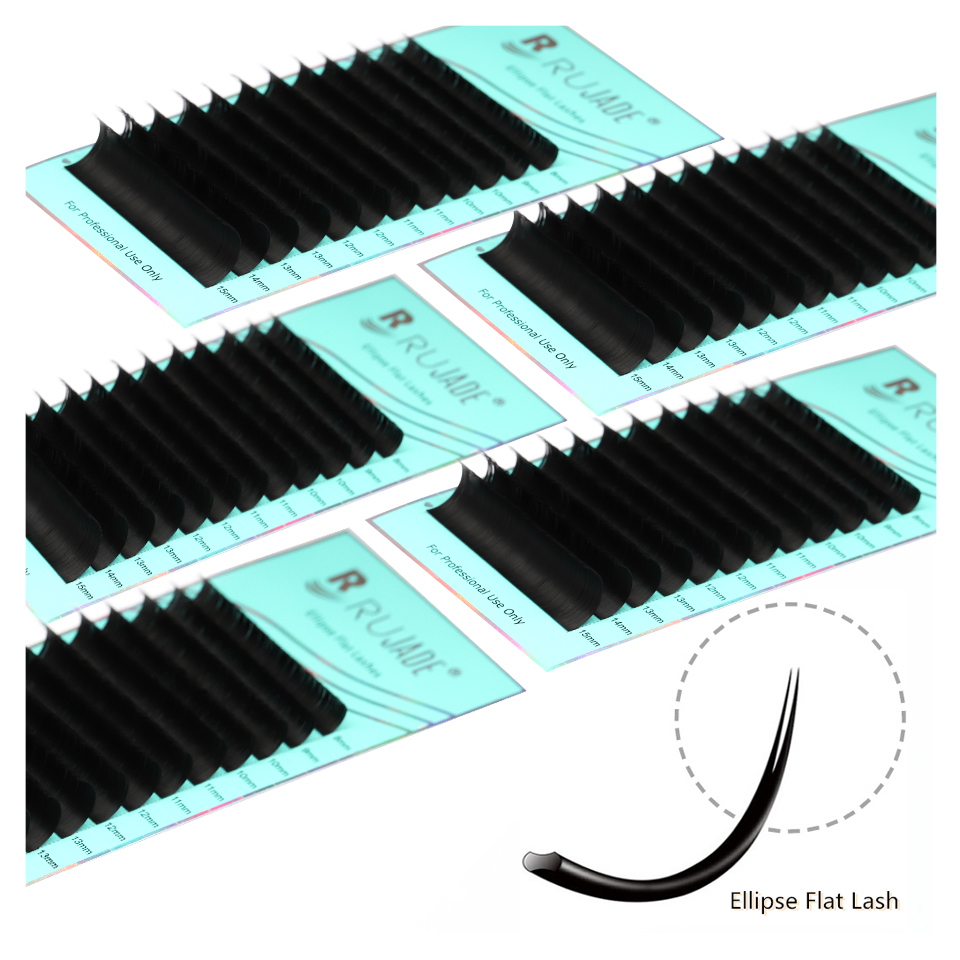 RUJADE Ellipse Flat Eyelash Ex - Eyelash Extension C Curl recension och pris