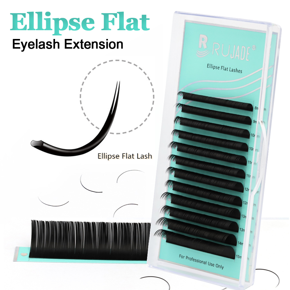 RUJADE Ellipse Flat Eyelash Ex - Eyelash Extension C Curl recension och pris