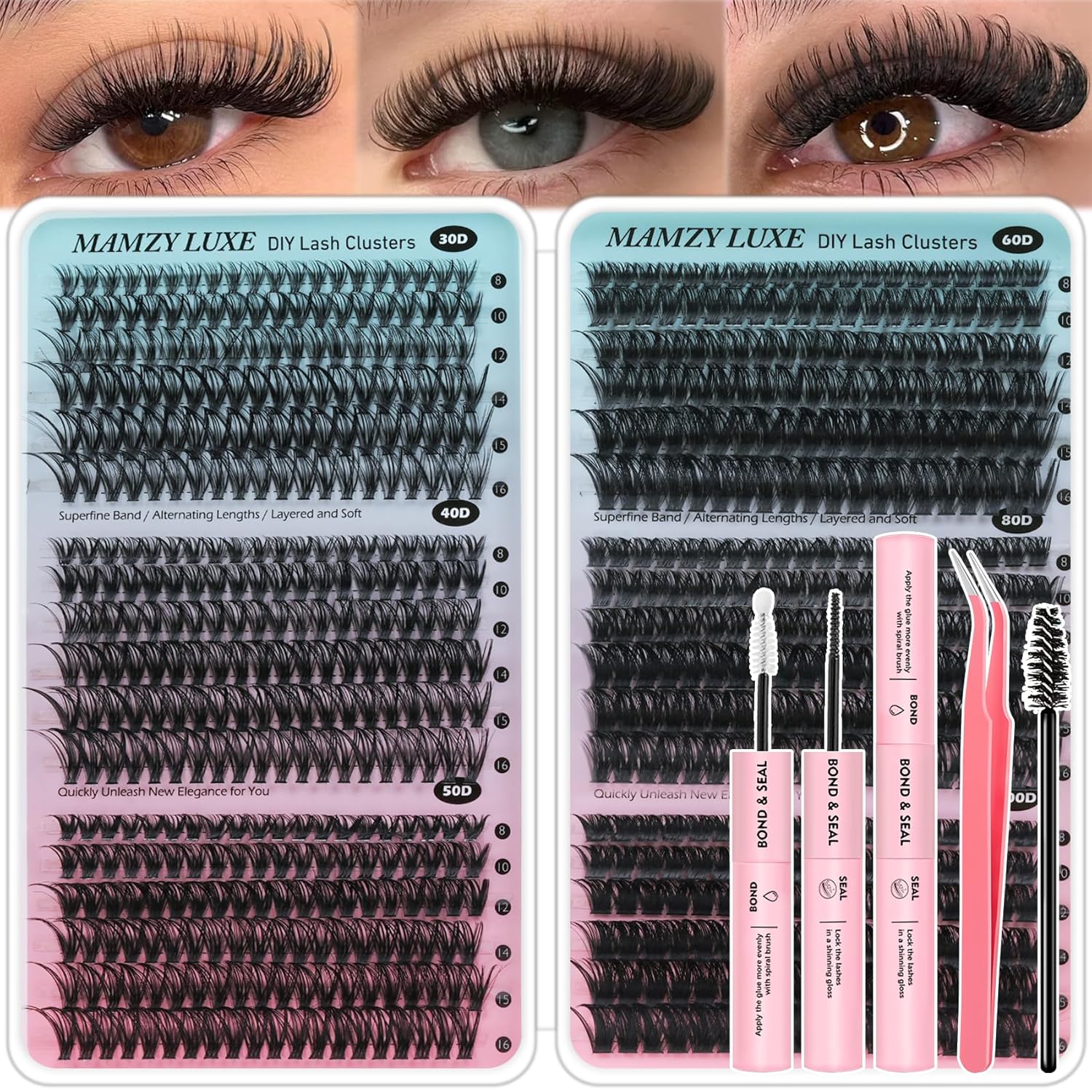708Pcs Lash Clusters Kit 30D-1 - Eyelash Extension Images Free recension och pris