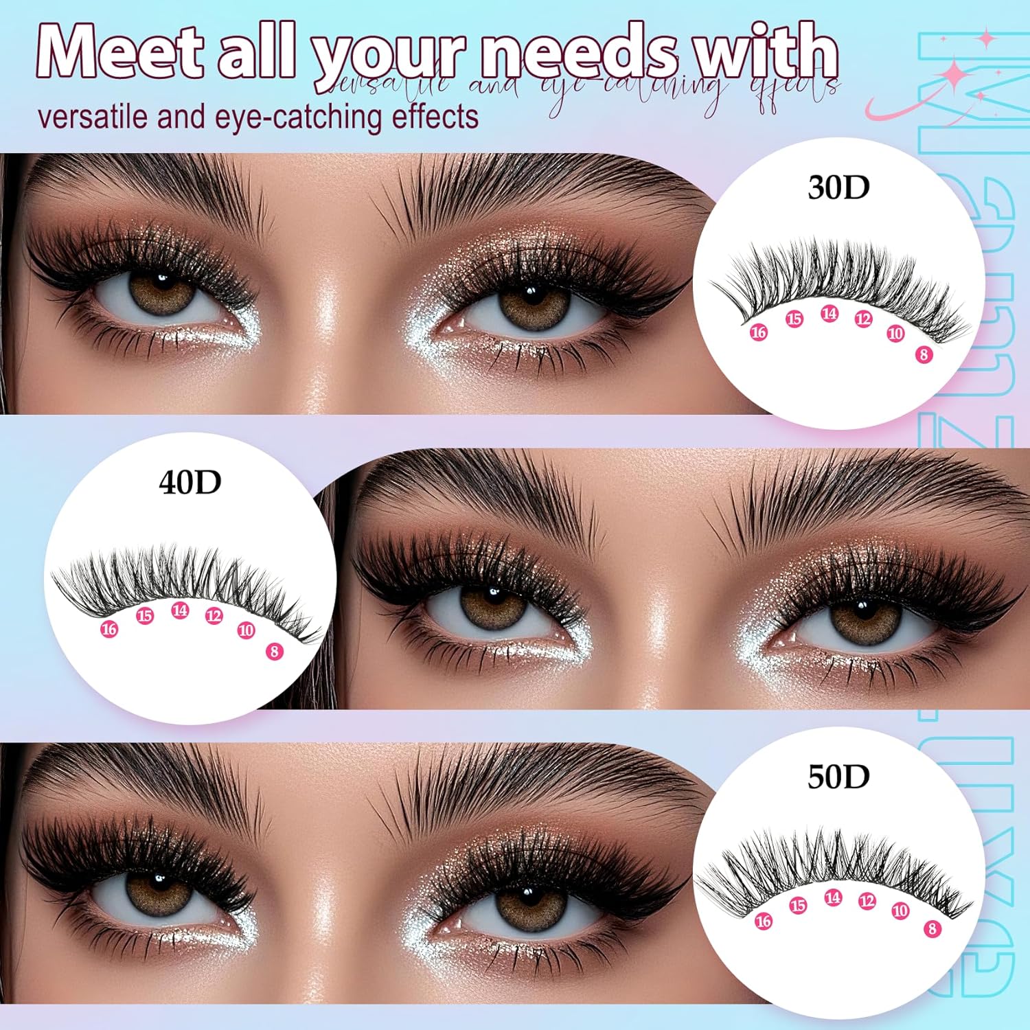 708Pcs Lash Clusters Kit 30D-1 - Eyelash Extension Images Free recension och pris