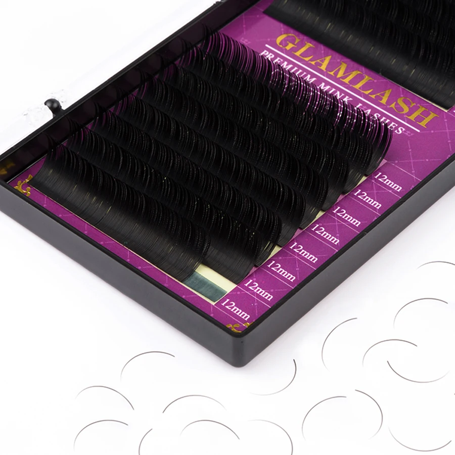 GLAMLASH wholesale 16Rows High - Eyelash Extension C Curl recension och pris