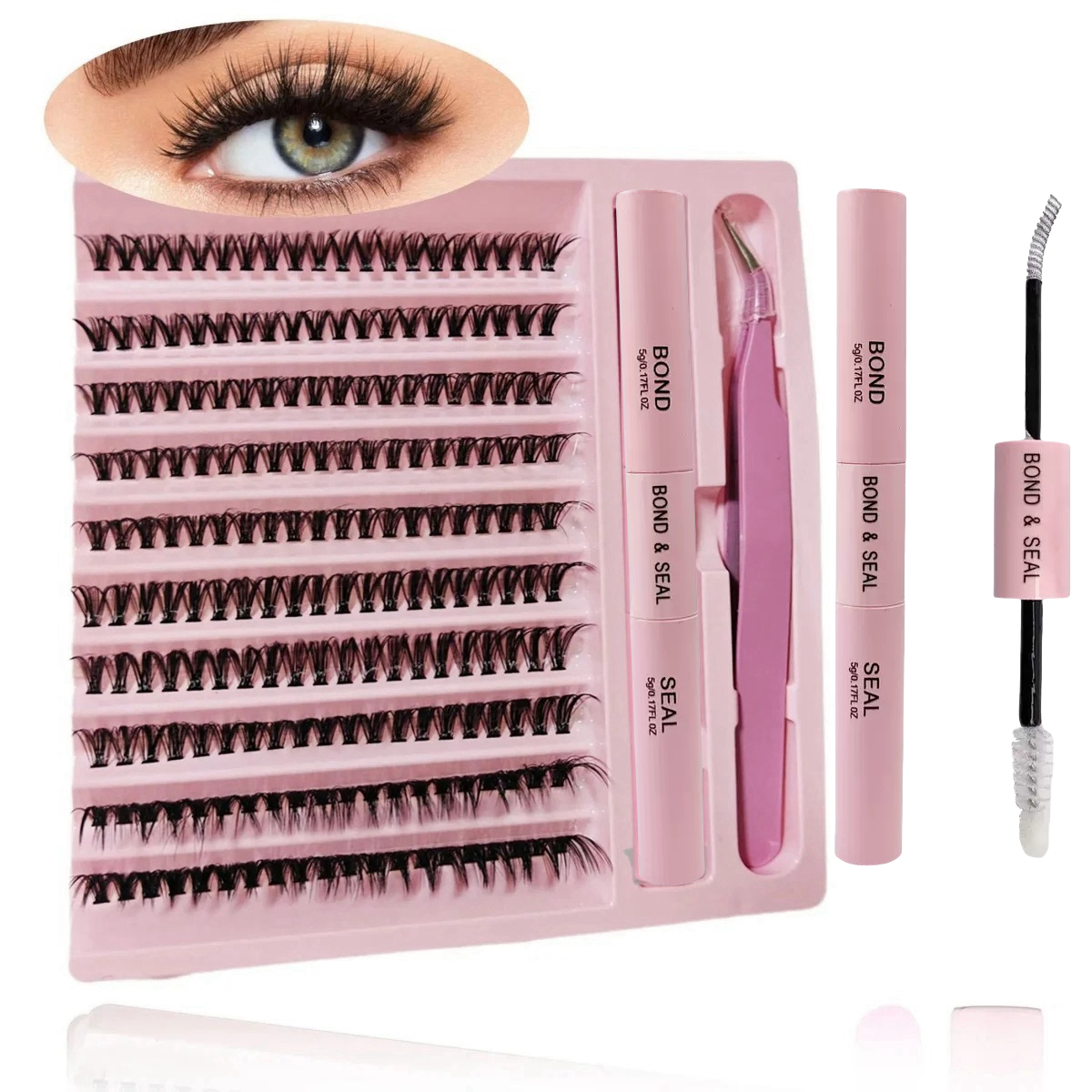 Natural Cluster 200pcs Lashes  - Eyelash Extension C Curl recension och pris