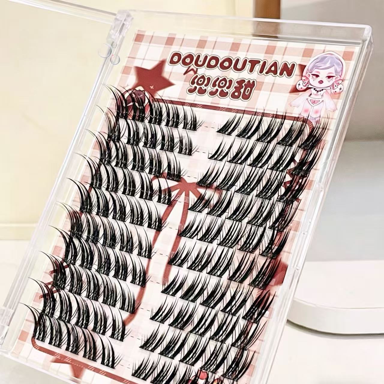 Doudoutian Fox-Style Winged Ey - Eyelash Extension Douyin recension och pris